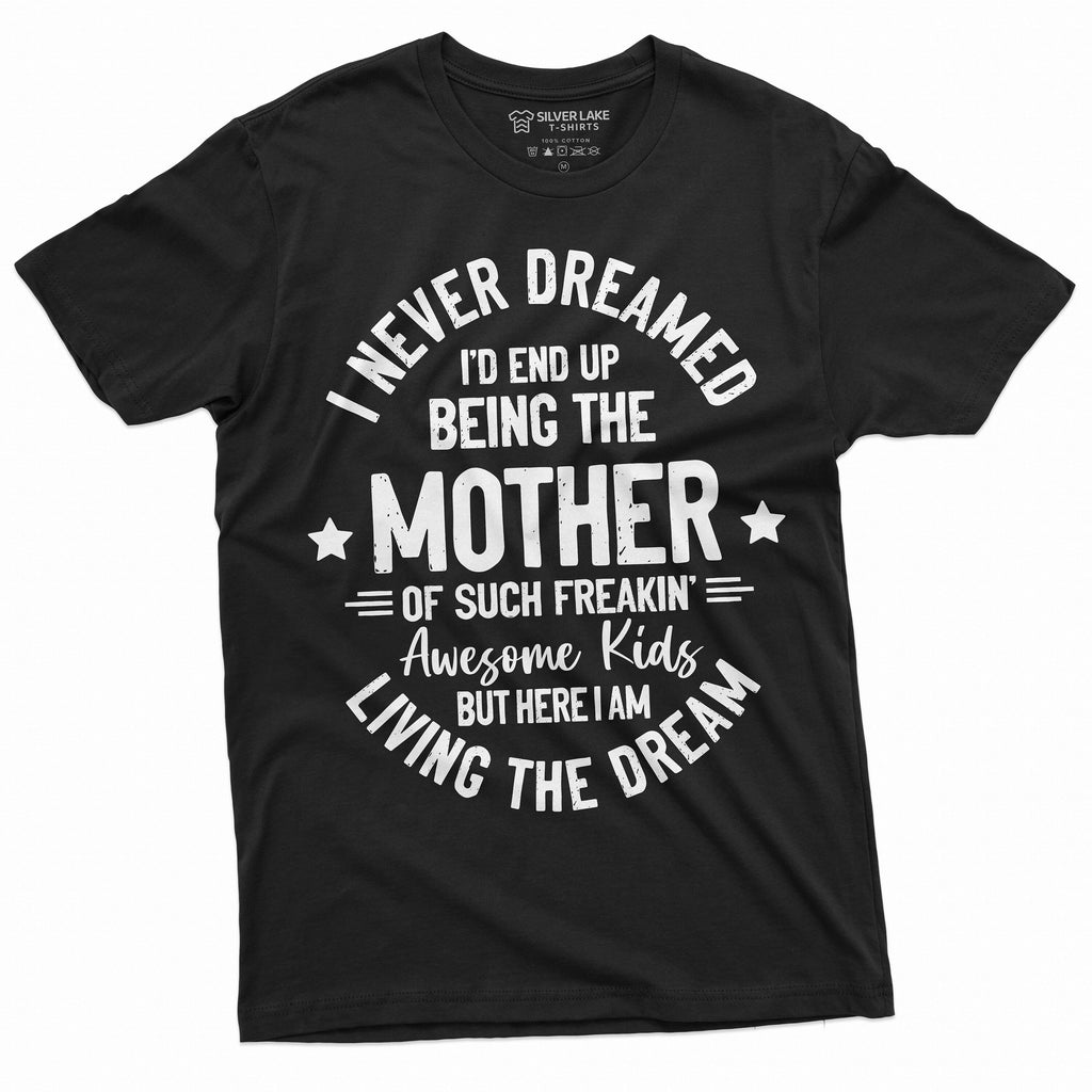 Womens Mother Mom T-shirt Mother’s Day Living a dream Tee product image 1