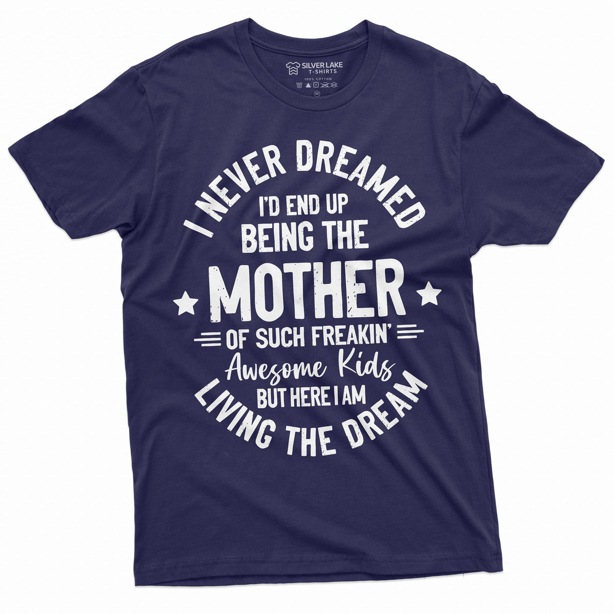 Womens Mother Mom T-shirt Mother’s Day Living a dream Tee product image 4