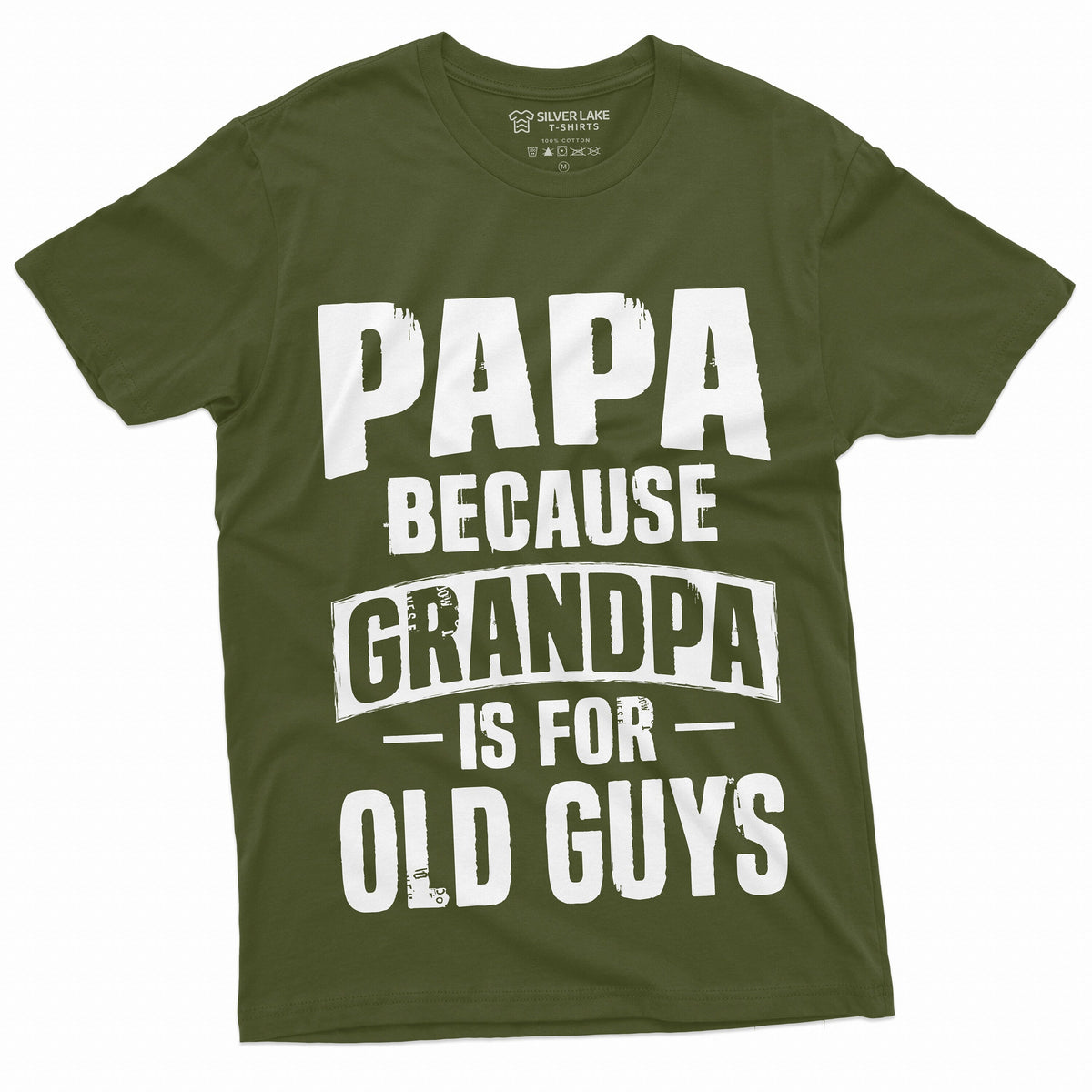 Papa T-shirt Grandpa is for Old Guys Birthday Fathers day product image 4