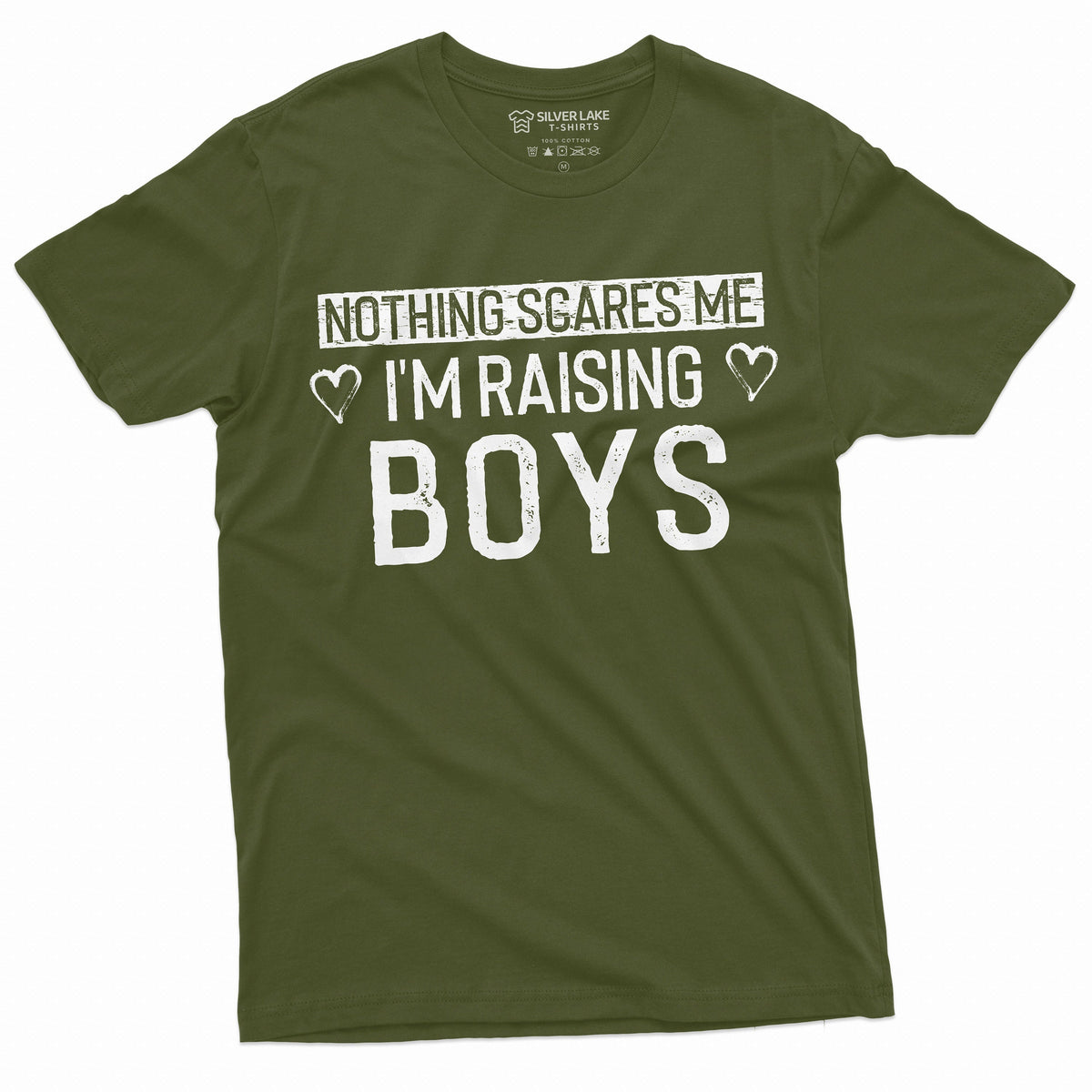 Nothing Scares me I am raising Boys Mom T-shirt Mother of product image 3