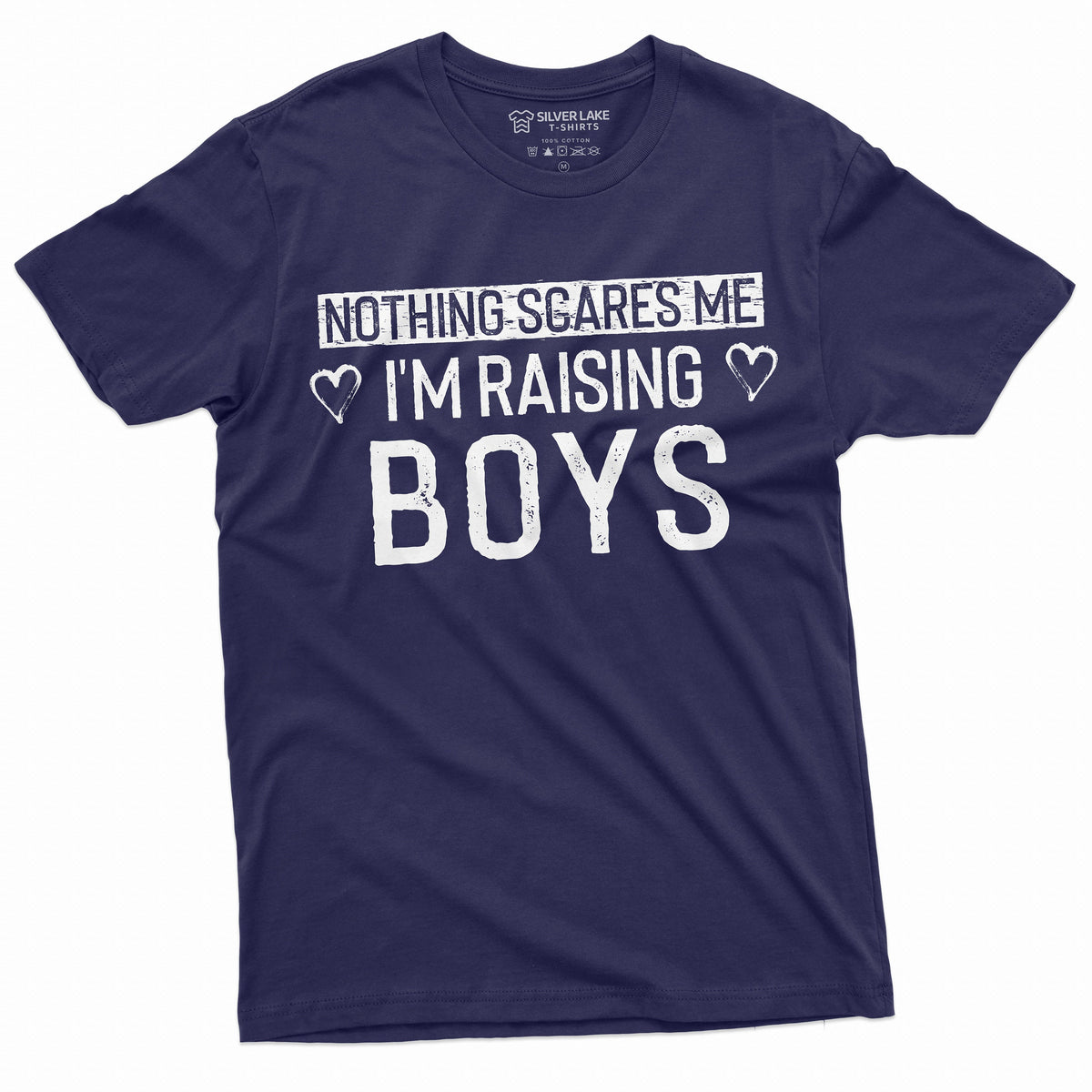 Nothing Scares me I am raising Boys Mom T-shirt Mother of product image 4