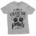 My Valentine Has Paws Dog Cat Person T-shirt Pet Lover product image 1
