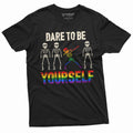 Dare to be yourself LGBTQ T-shirt Gay Lesbian Mens Womens product image 1