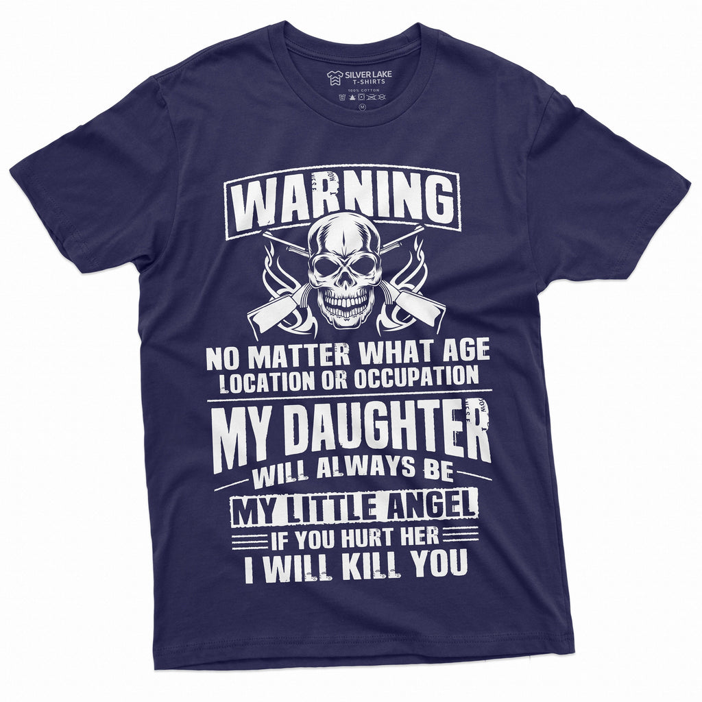 Men's Fathers day Dad Daughter T-shirt my Little Angel Papa product image 1