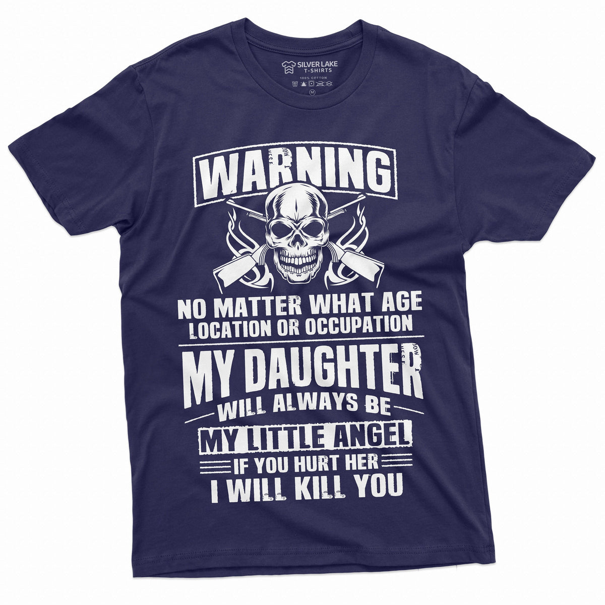 Men's Fathers day Dad Daughter T-shirt my Little Angel Papa product image 1