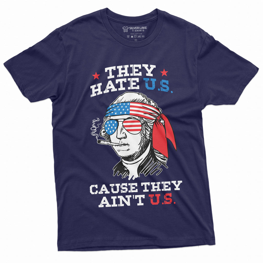 Men's Funny 4th of July Washington Graphic Shirt US product image 1