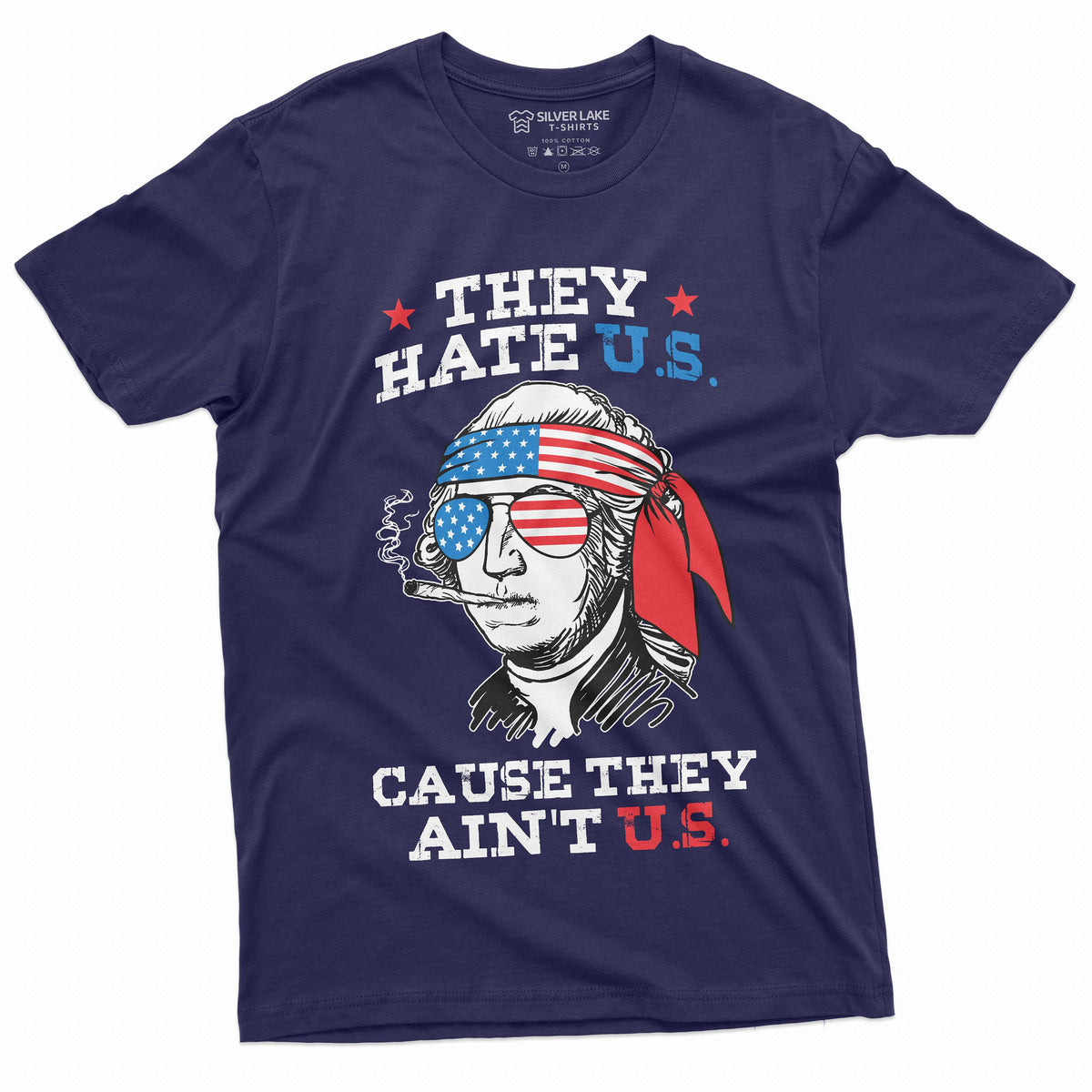 Men's Funny 4th of July Washington Graphic Shirt US product image 1