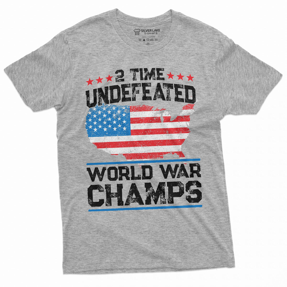 Patriotic USA Mens T-shirt 4th of July Tee World War Champs product image 5