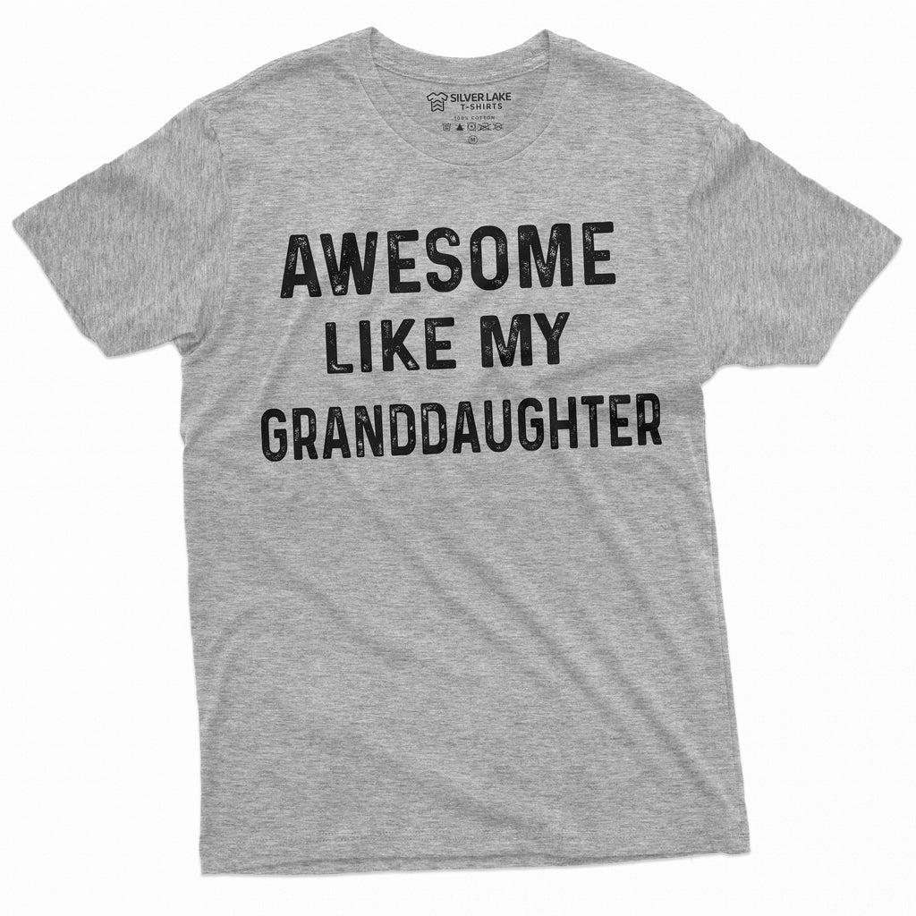 Awesome Like My Granddaughter T-shirt Mens Grandpa Gift product image 9