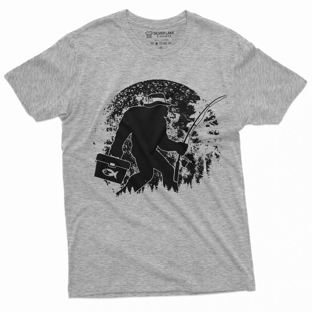 Men's Fishing Bigfoot T-Shirt | Fisherman Funny Outdoor product image 6