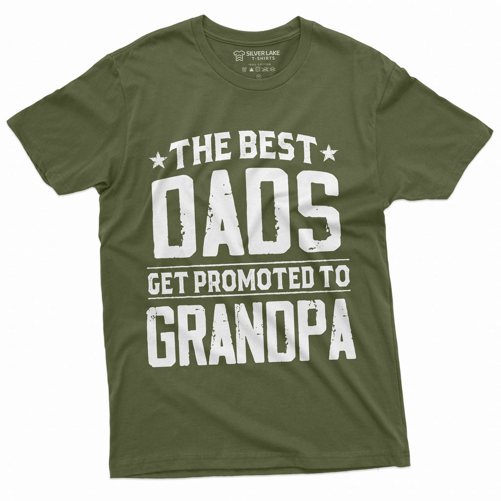 Men's Best Dads Get promoted to Grandpa T-shirt Grandfather product image 2