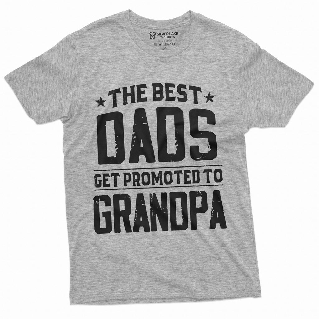 Men's Best Dads Get promoted to Grandpa T-shirt Grandfather product image 4