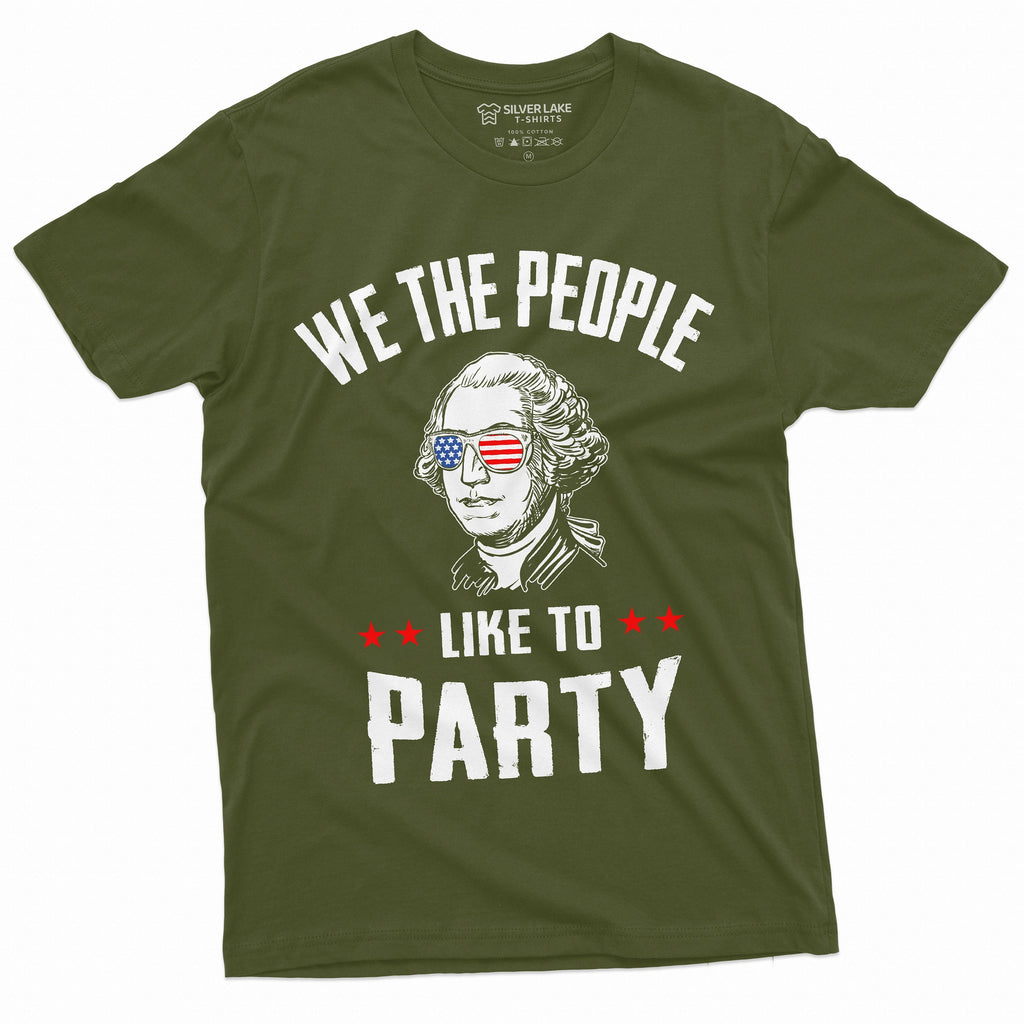 Fourth of July Partying T-shirt We the people like to part product image 3