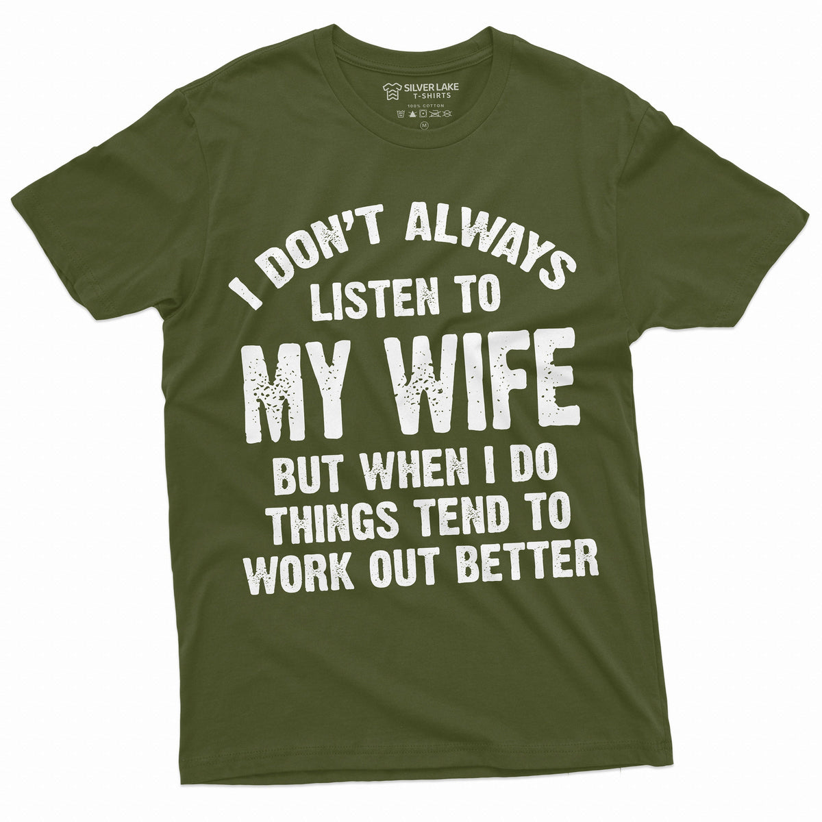 Listen to my Wife Funny Shirt Husband Tee Mens marriage product image 2
