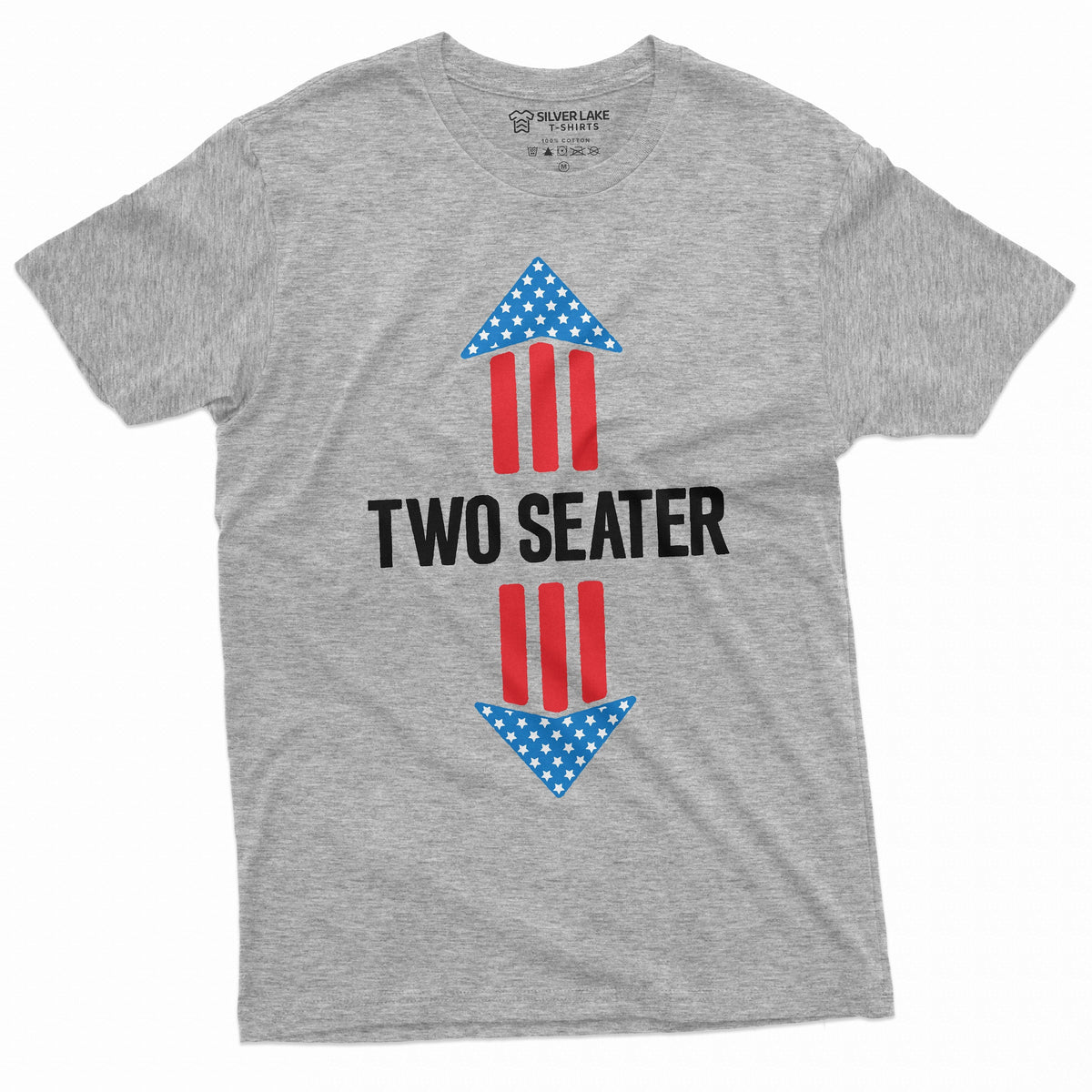 Men's Funny Two-Seater T-shirt 4th of July US Flag Birthday product image 4