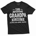 Men's Grandpa T-shirt Grandfather Custom Grandkids Names product image 1