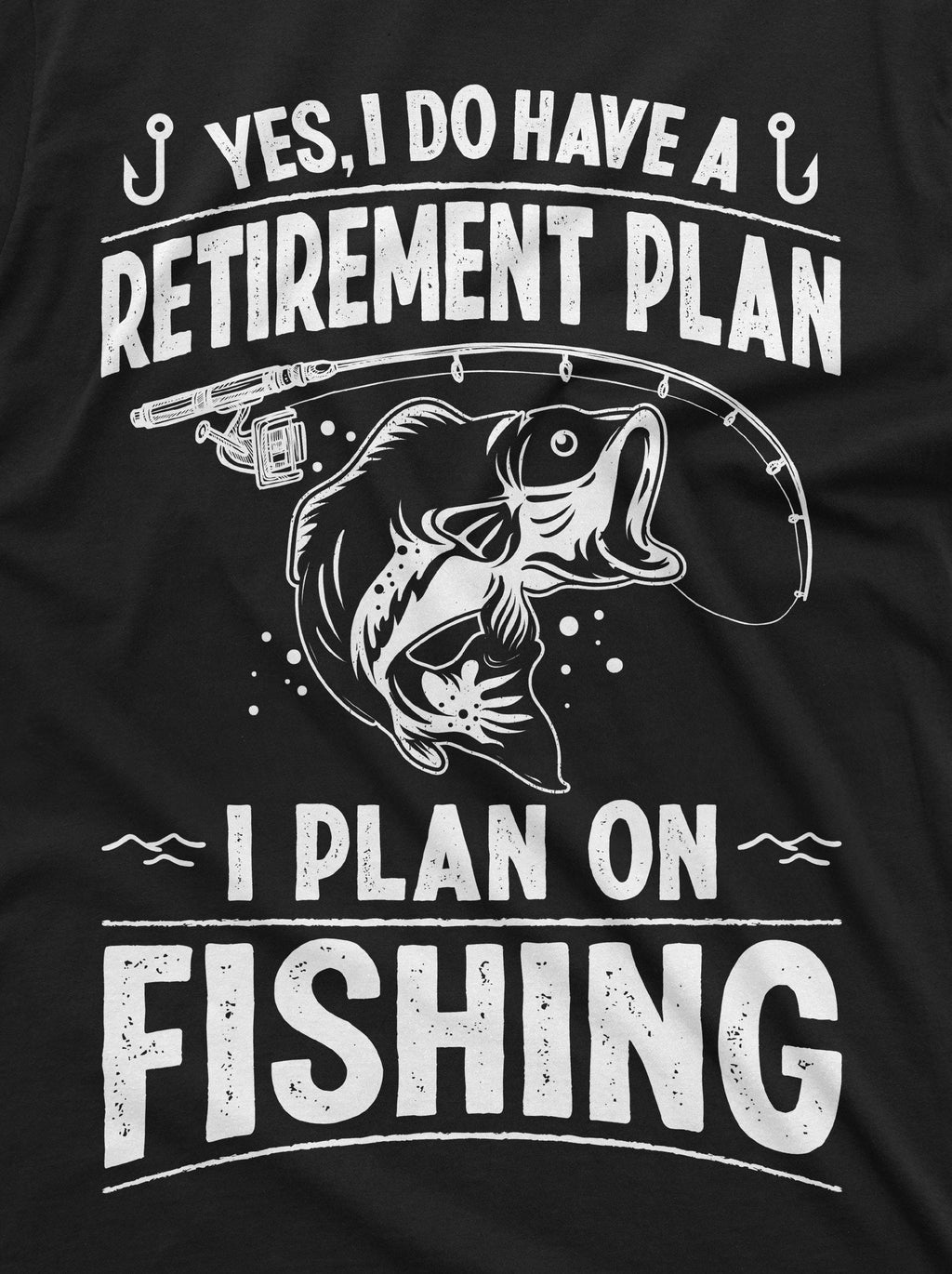 Retirement Plan Fishing T-shirt Mens Funny Retired Grandpa product image 2