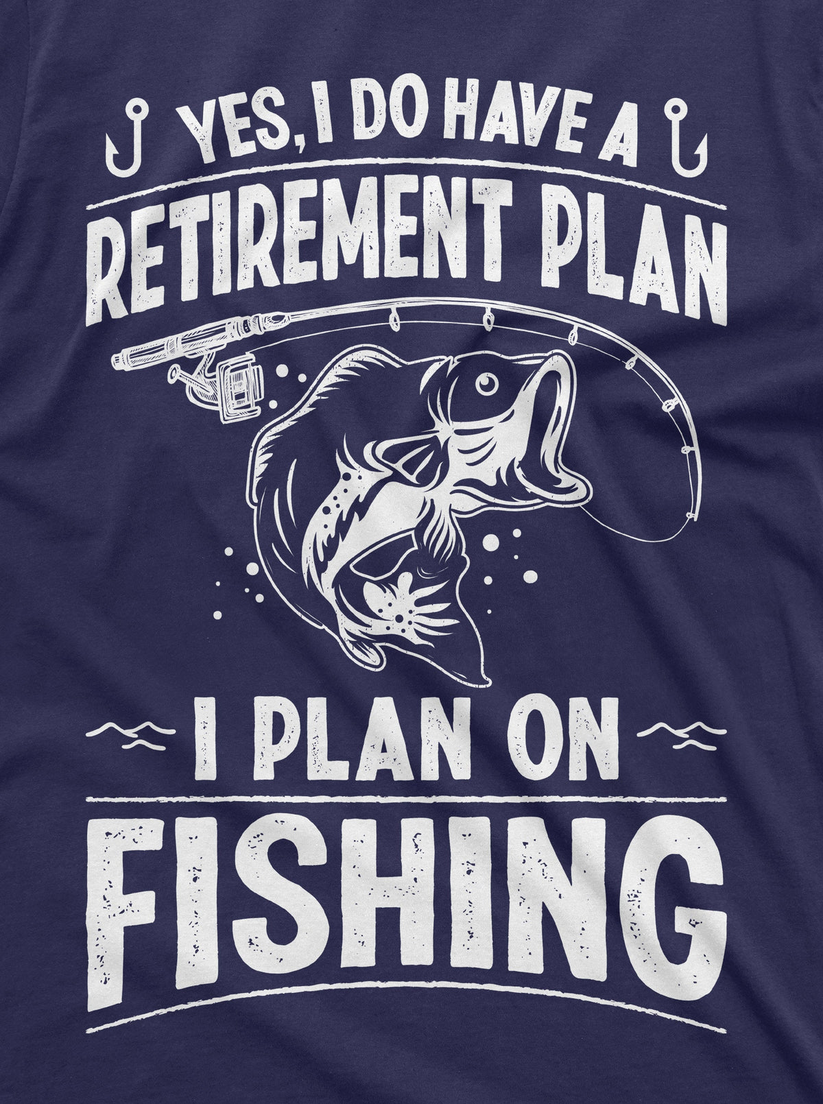 Retirement Plan Fishing T-shirt Mens Funny Retired Grandpa product image 6
