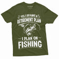 Retirement Plan Fishing T-shirt Mens Funny Retired Grandpa product image 1