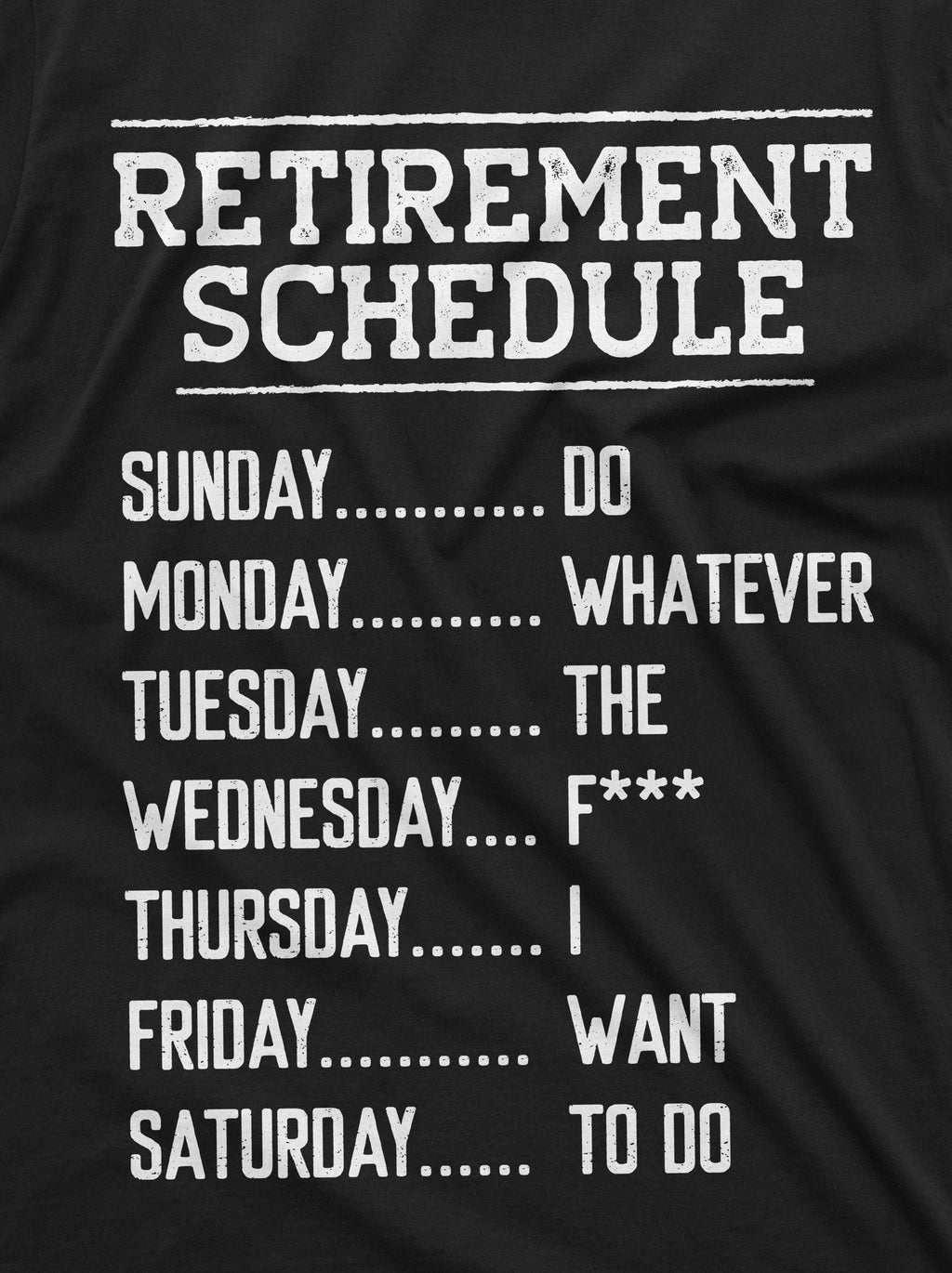 Funny Retirement Schedule T-shirt Retired Grandpa Dad product image 2