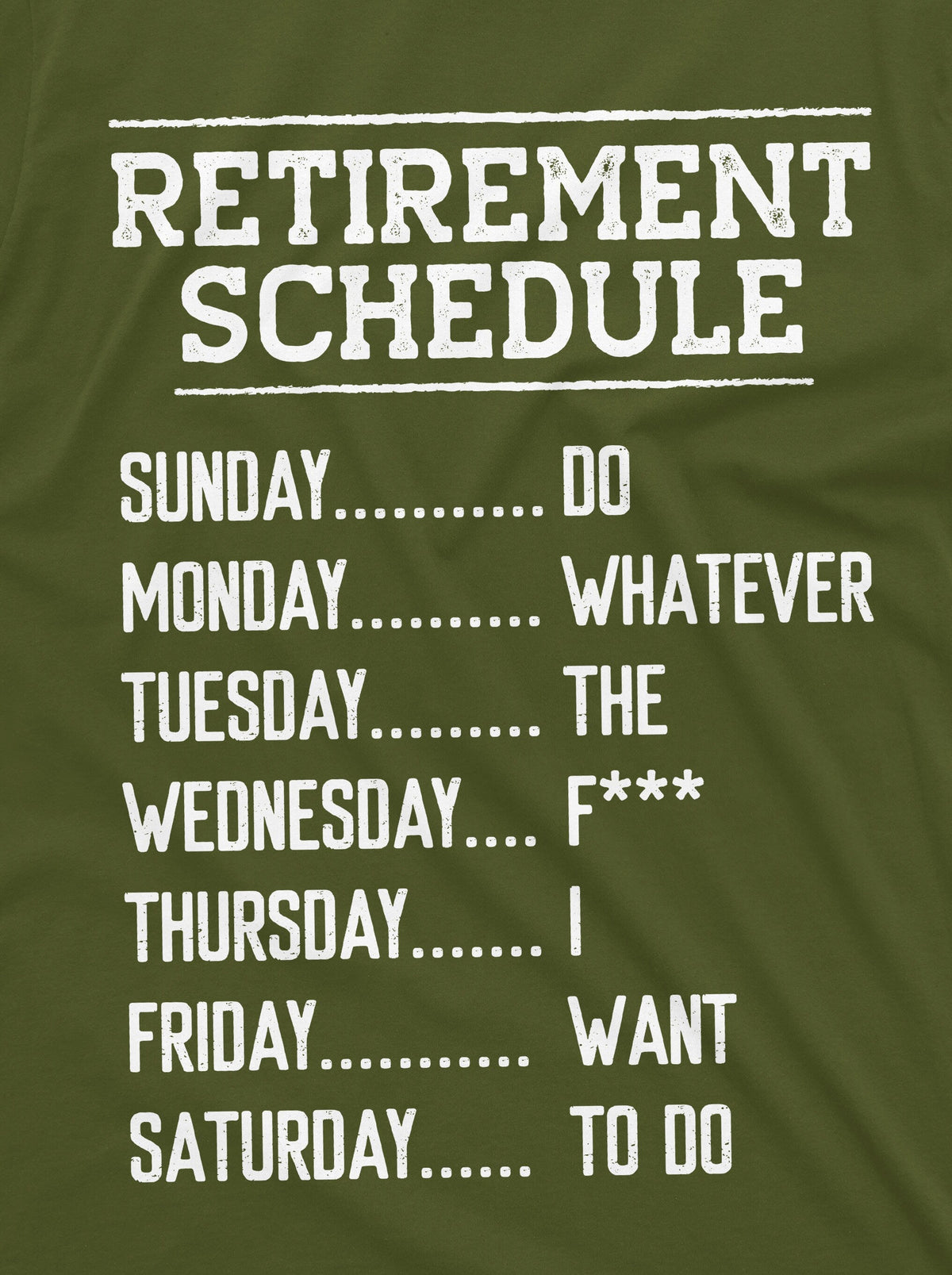Funny Retirement Schedule T-shirt Retired Grandpa Dad product image 6