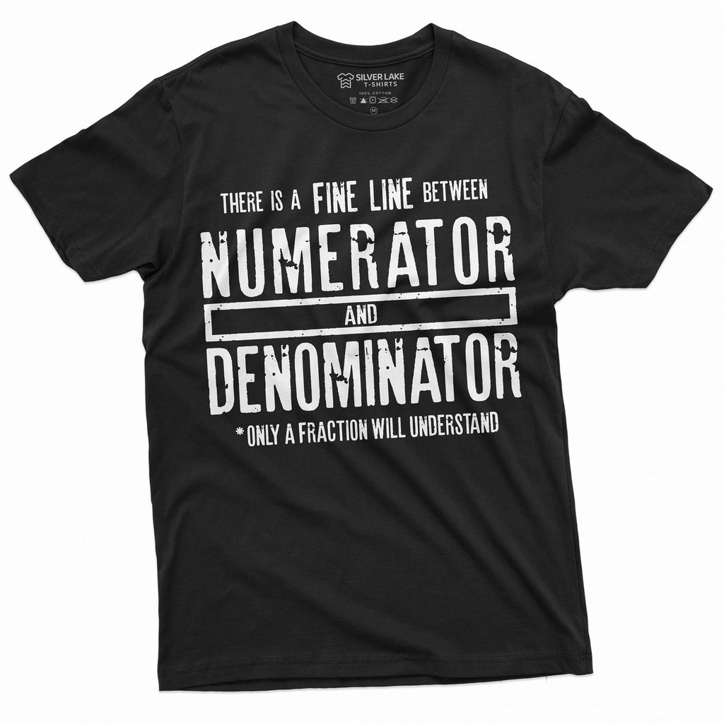 Funny Math Numerator Denominator T-shirt Mathematics product image 1