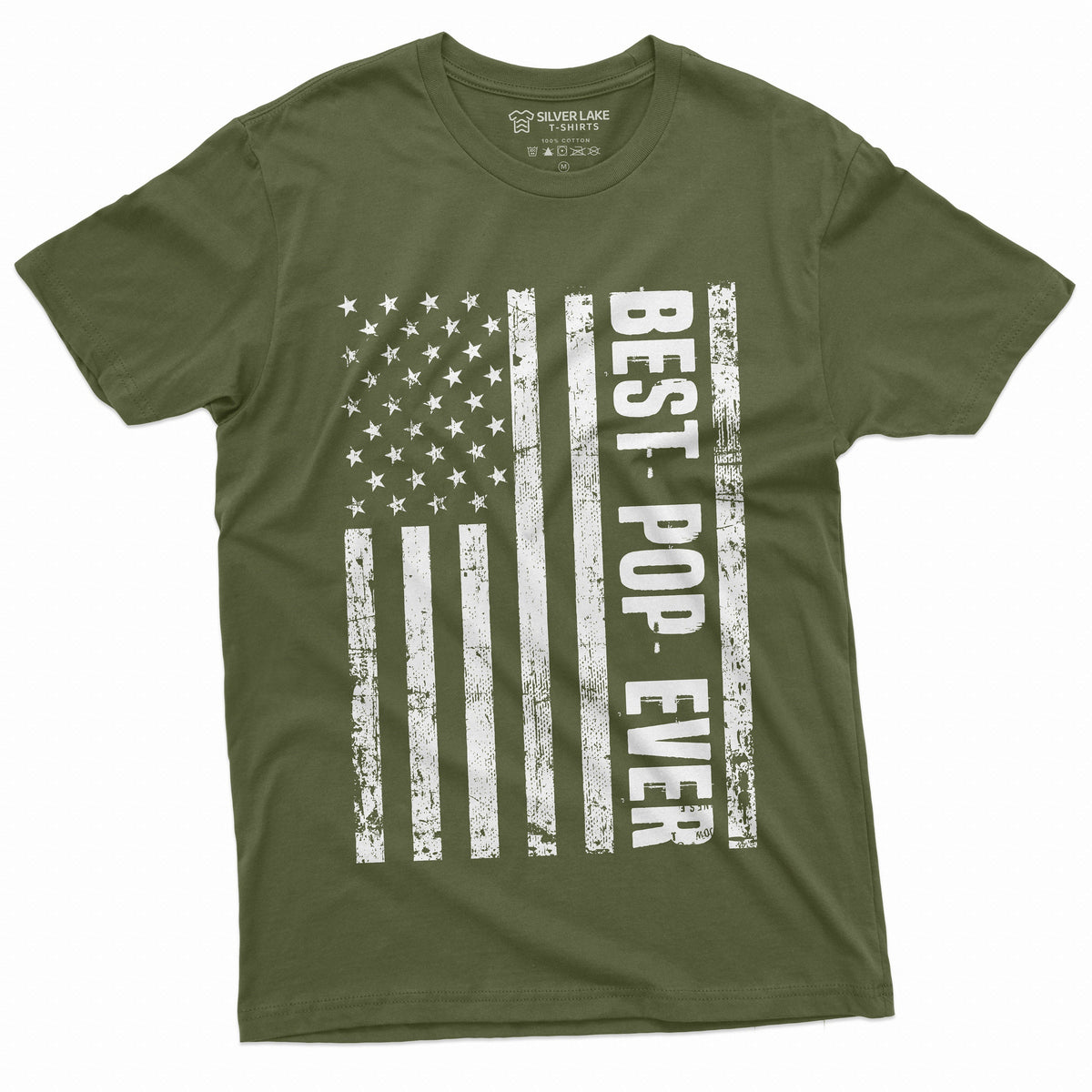 Men's Best Pop Ever T-shirt PopPop grandpa USA Father shirt product image 1
