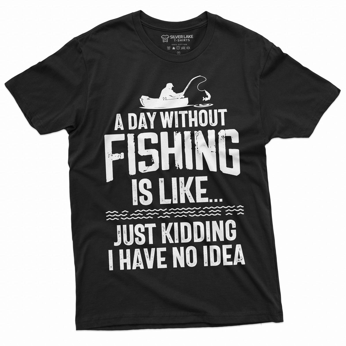 Mens Funny A day without Fishing T-shirt Humor Fisherman product image 3