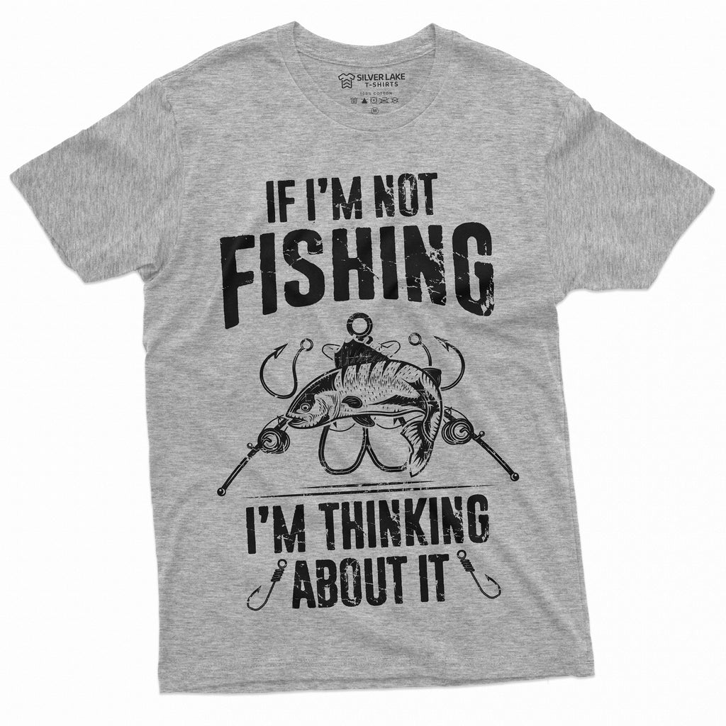 Men's Funny Fishing Thinking about it T-shirt Hobby Tees product image 5