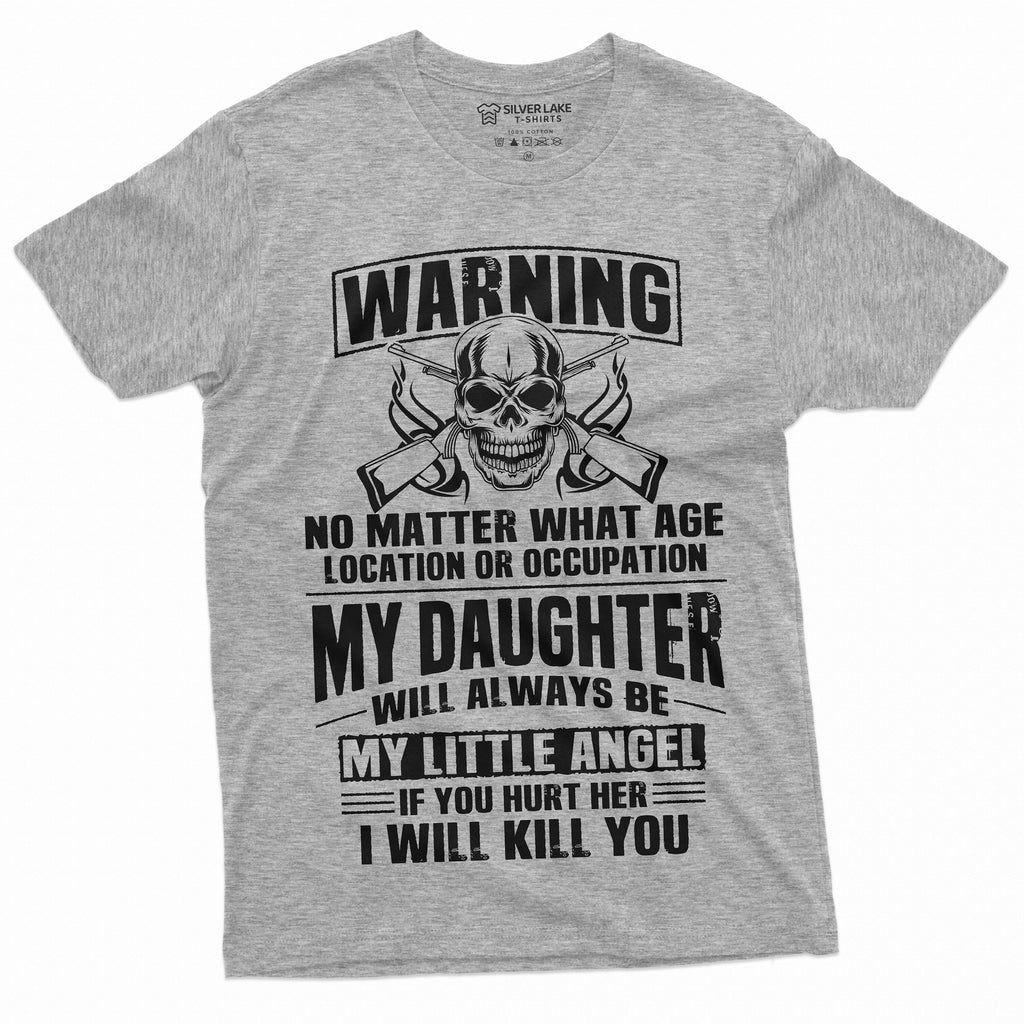 Men's Fathers day Dad Daughter T-shirt my Little Angel Papa product image 4