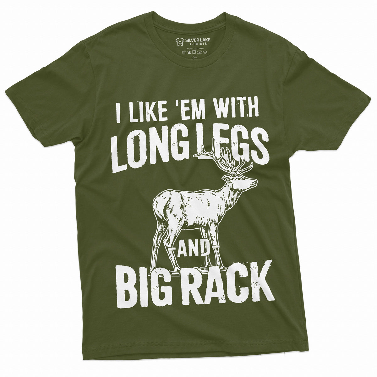Men's Funny Hunting Shirt Deer Hunt Humor Long Legs and Big product image 5