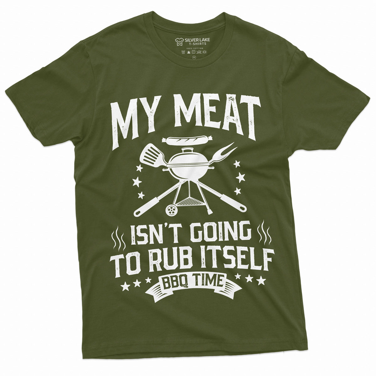 Men's Funny BBQ My meat is not going to rub itself Tee product image 6