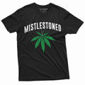 Men’s Mistlestoned Cannabis Weed Funny Christmas Tshirt product image 1