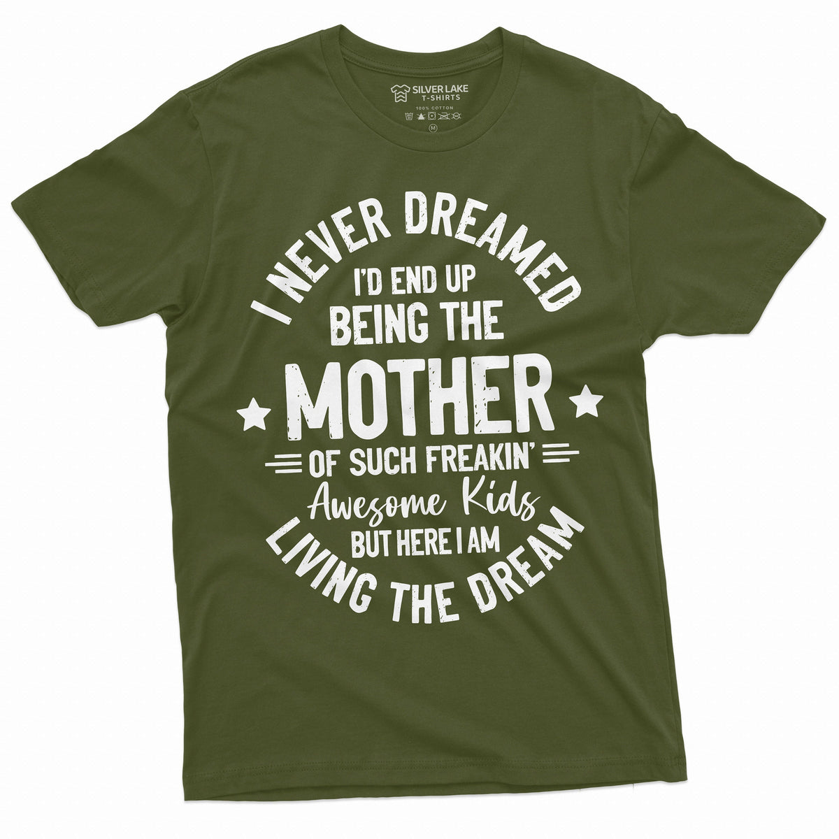 Womens Mother Mom T-shirt Mother’s Day Living a dream Tee product image 5