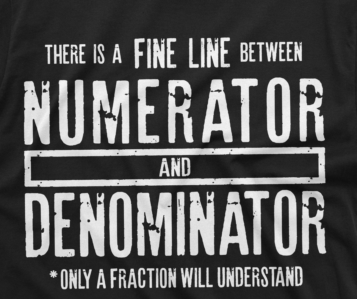 Funny Math Numerator Denominator T-shirt Mathematics product image 2