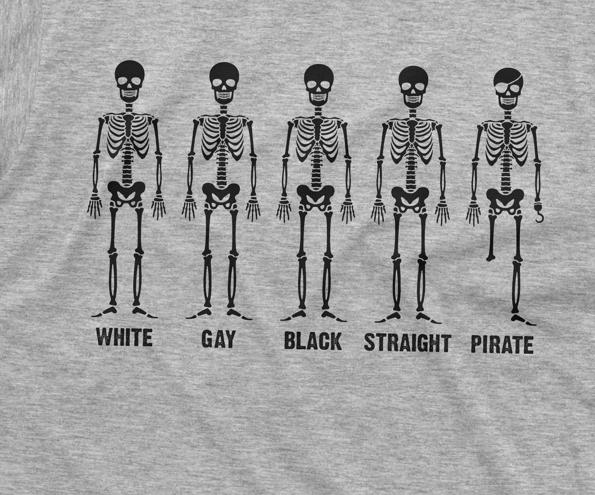 Equality Skeleton Tee Shirt White Gay Black Straight Pirate product image 2