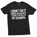 Grandson Granddaughter Tee Shirt Womens Mens Grandpa product image 1