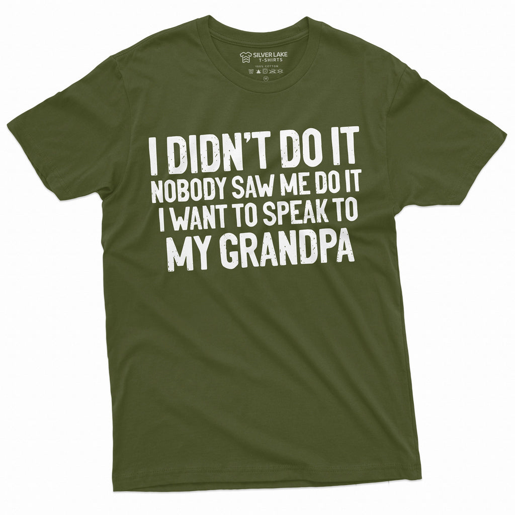Grandson Granddaughter Tee Shirt Womens Mens Grandpa product image 5
