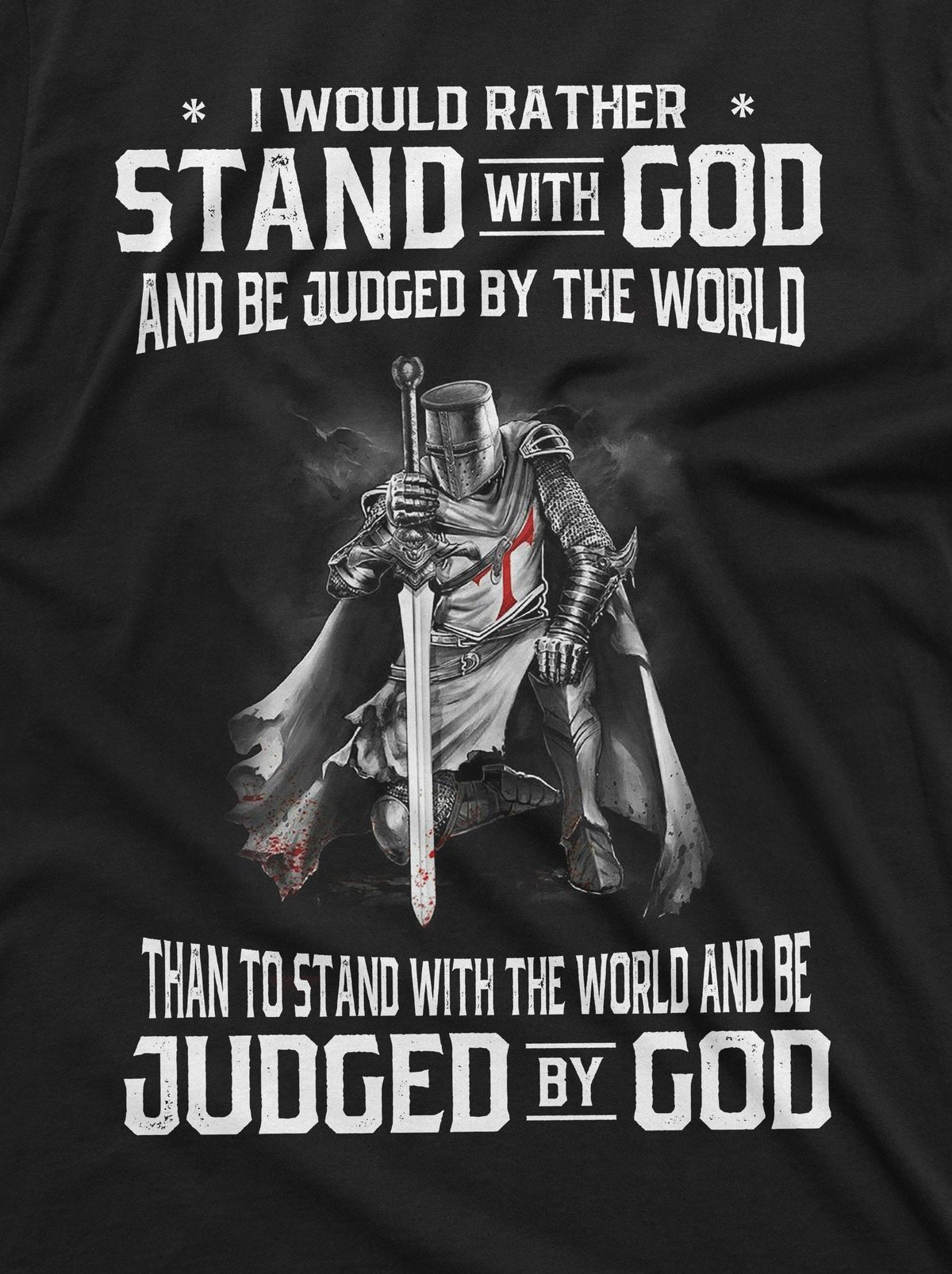 Men's God Jesus T-shirt Stand by Tee Shirt | Birthday Gifts product image 2