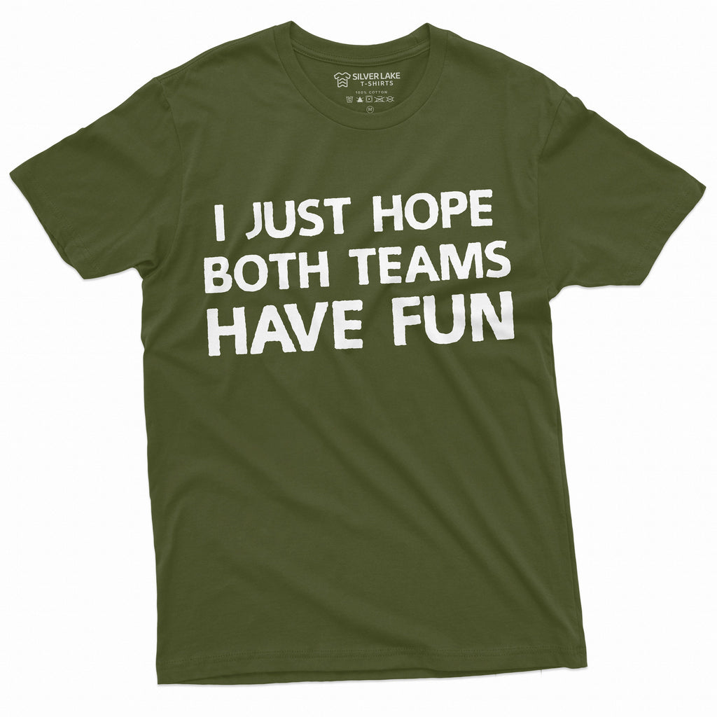 Sports Football Soccer Baseball T-shirt Both teams have fun product image 3