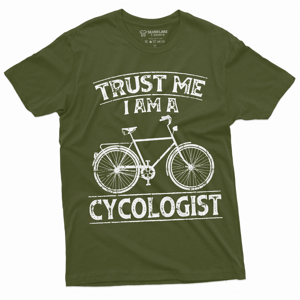 Funny Bicycle Rider Cycologist Tee Shirt Birthday Gift Bike product image 4