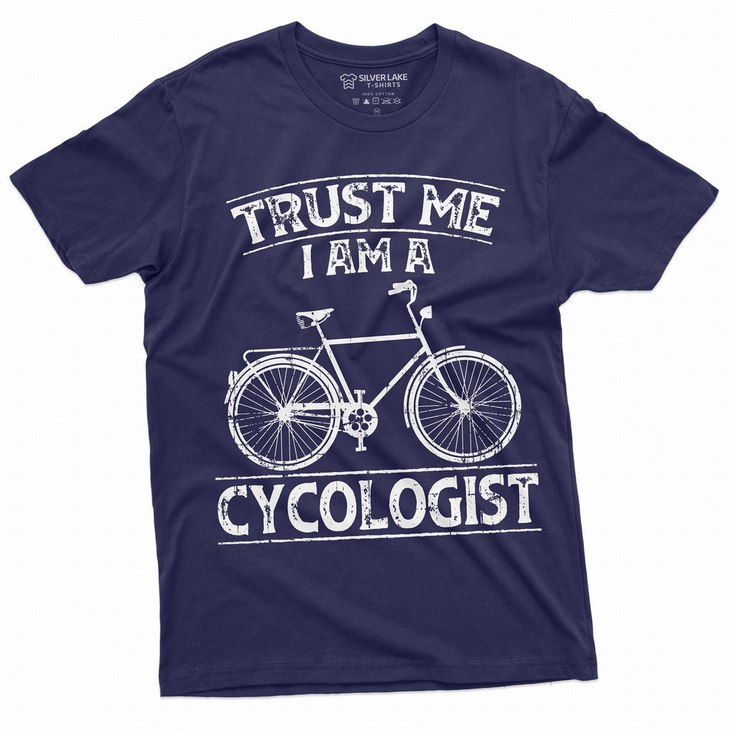 Funny Bicycle Rider Cycologist Tee Shirt Birthday Gift Bike product image 5