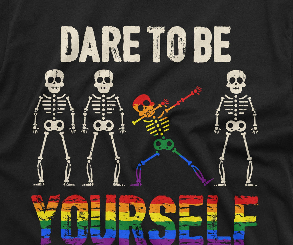 Dare to be yourself LGBTQ T-shirt Gay Lesbian Mens Womens product image 2