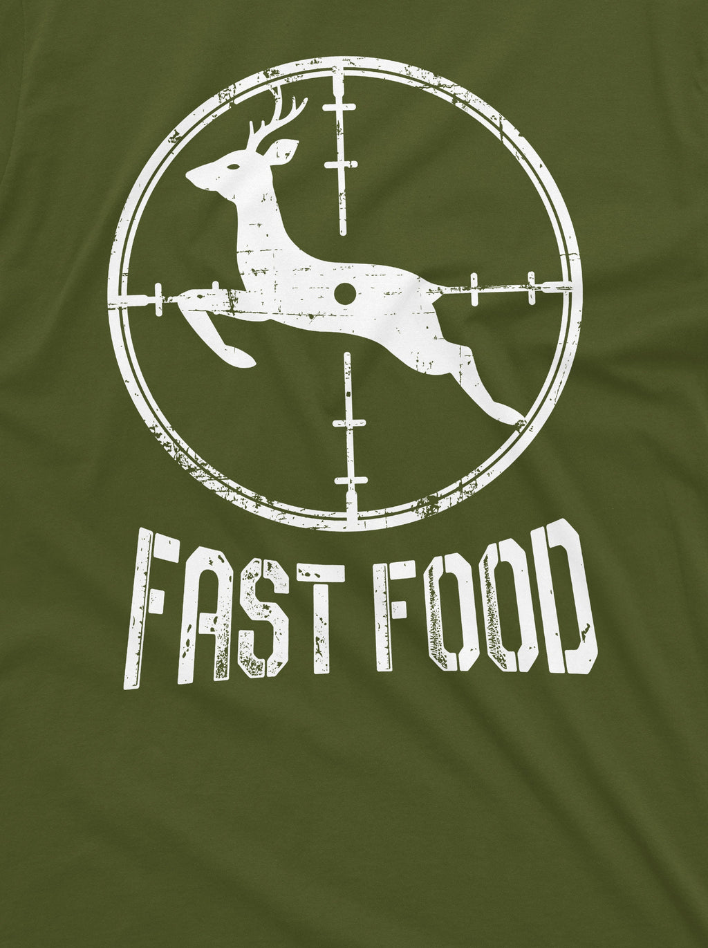 Men's Funny Fast Food Hunting Tee Shirt Deer Running Humor product image 2