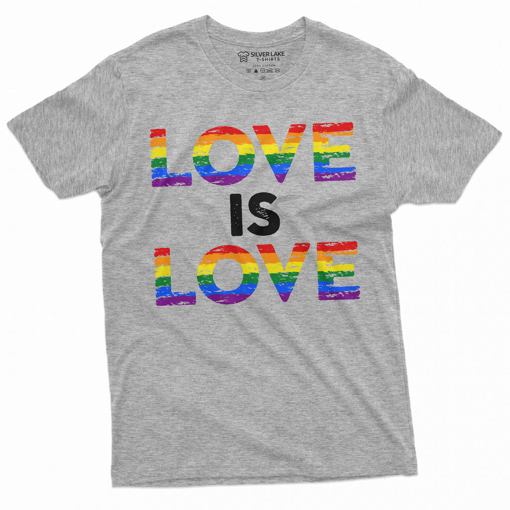 Love is LGBTQ T-shirt Gay Lesbian Unisex Mens Womens Tee product image 3