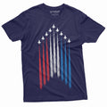 Men's 4th of July Jet Flyover USA Flag Tee Shirt Patriotic product image 1