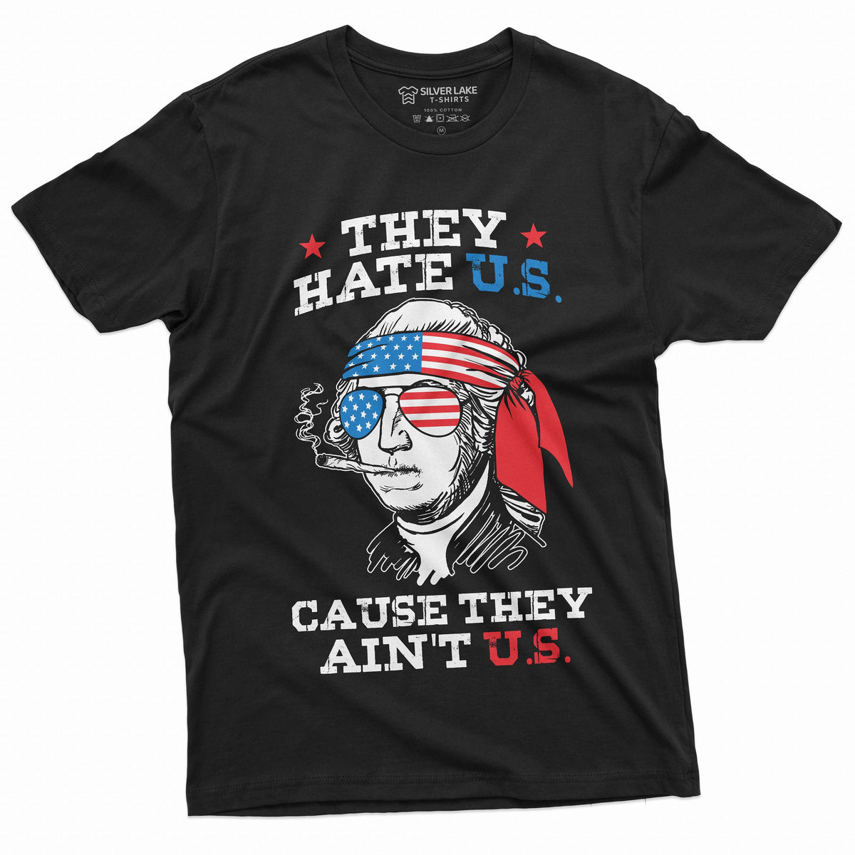 Men's Funny 4th of July Washington Graphic Shirt US product image 3