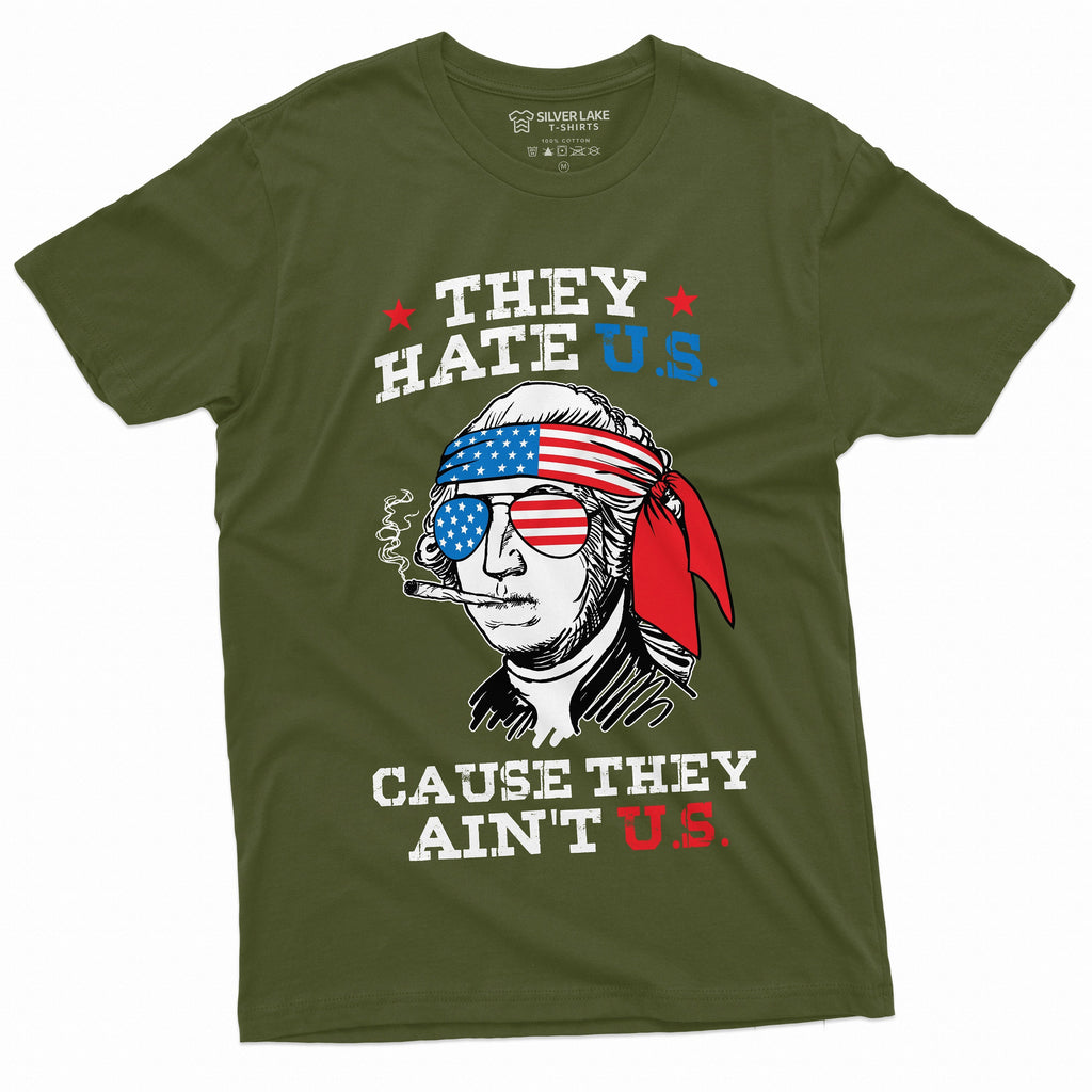 Men's Funny 4th of July Washington Graphic Shirt US product image 4