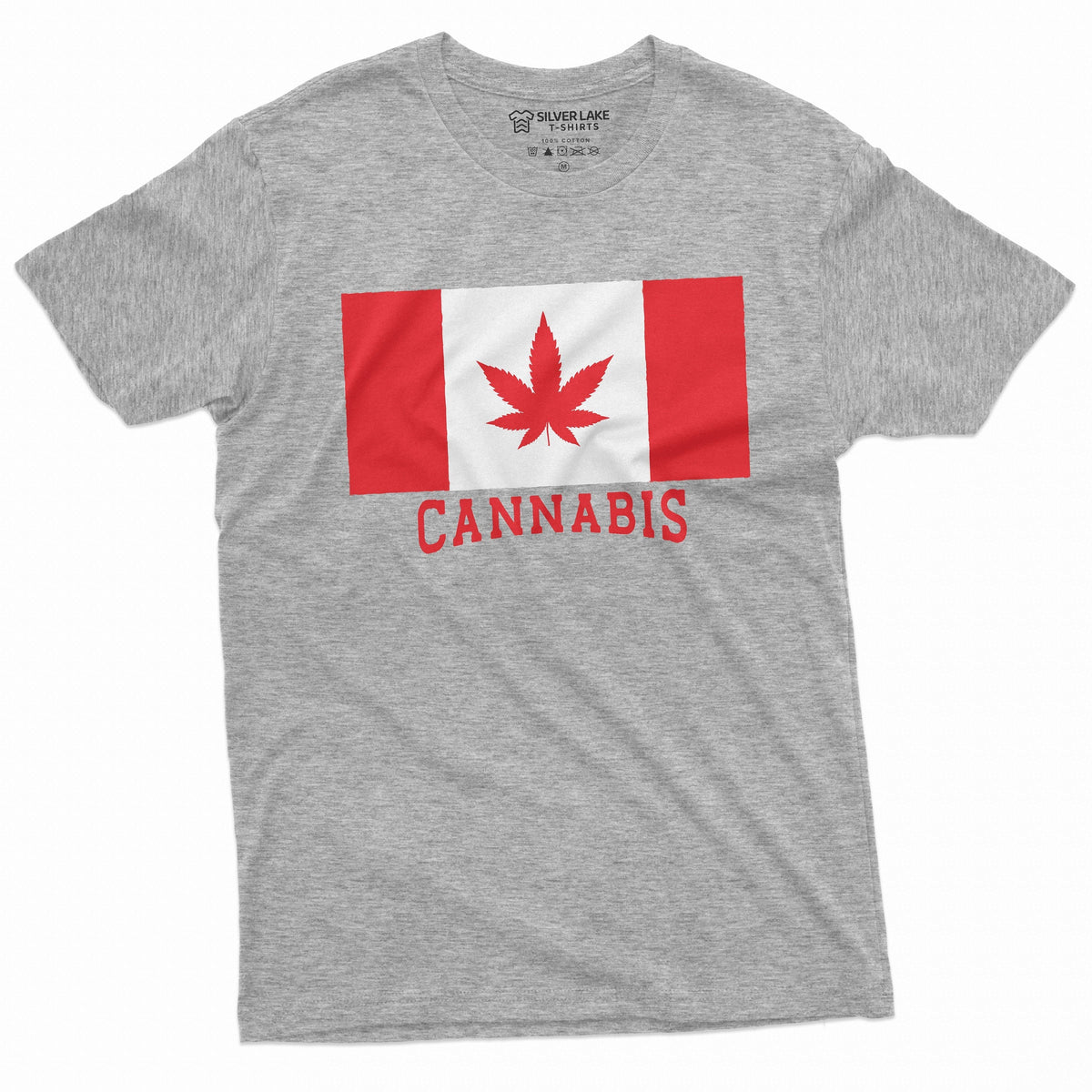 Men's Cannabis Canada Flag T-shirt Weed Leaf Marijuana product image 1