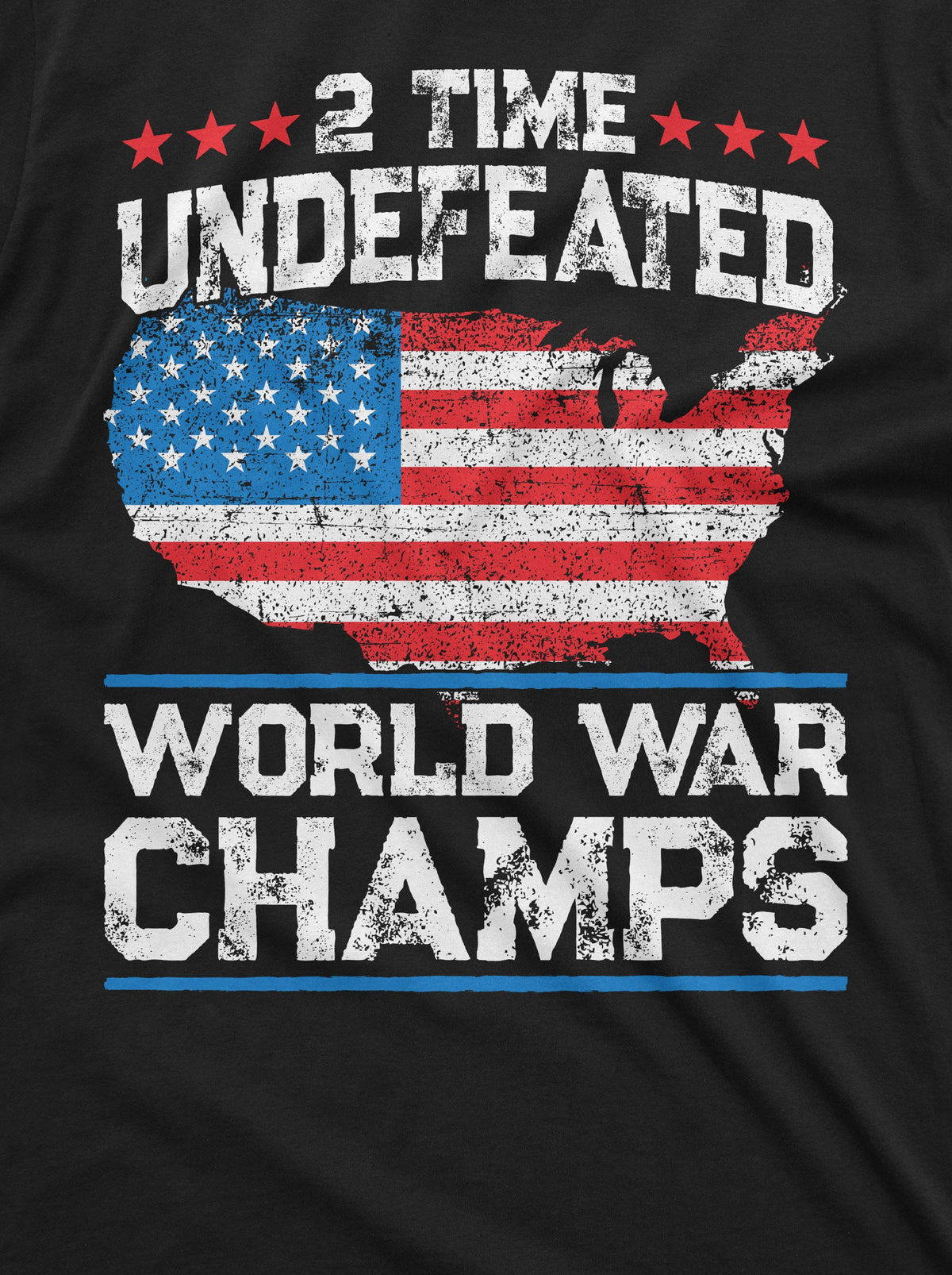 Patriotic USA Mens T-shirt 4th of July Tee World War Champs product image 2